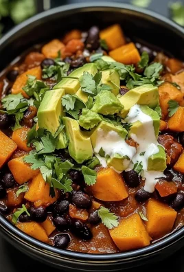 Slow Cooker Sweet Potato Black Bean Chili