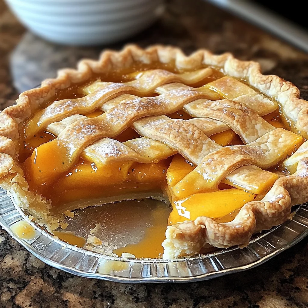 Southern Peach Pie Recipe from Scratch