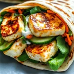 Sweet Chilli Halloumi Wrap