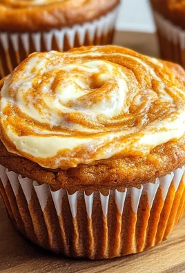 Swirled Pumpkin Cream Cheese Muffins