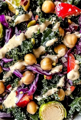 Viral Tuscan Kale Chopped Salad with Lemon and Tahini Dressing