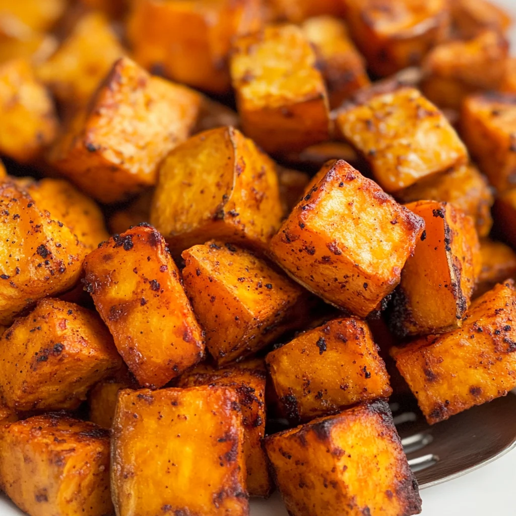 Air Fryer Sweet Potato Cubes (Quick & Easy Recipe!)