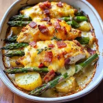 Asparagus & Bacon Chicken Potato Casserole