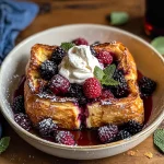 Baked Berry and Cream Cheese Croissant French Toast
