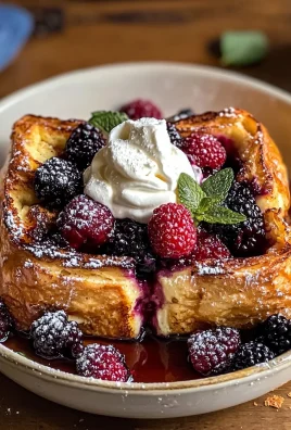 Baked Berry and Cream Cheese Croissant French Toast