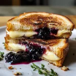 Blackberry Balsamic and Brie Grilled Cheese