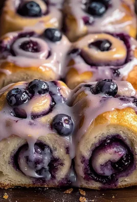 Blueberry Cheesecake Swirl Rolls