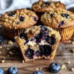 Blueberry Cream Cheese Protein Muffins