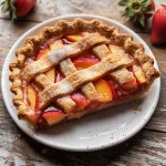 Brown Butter Strawberry Peach Pie