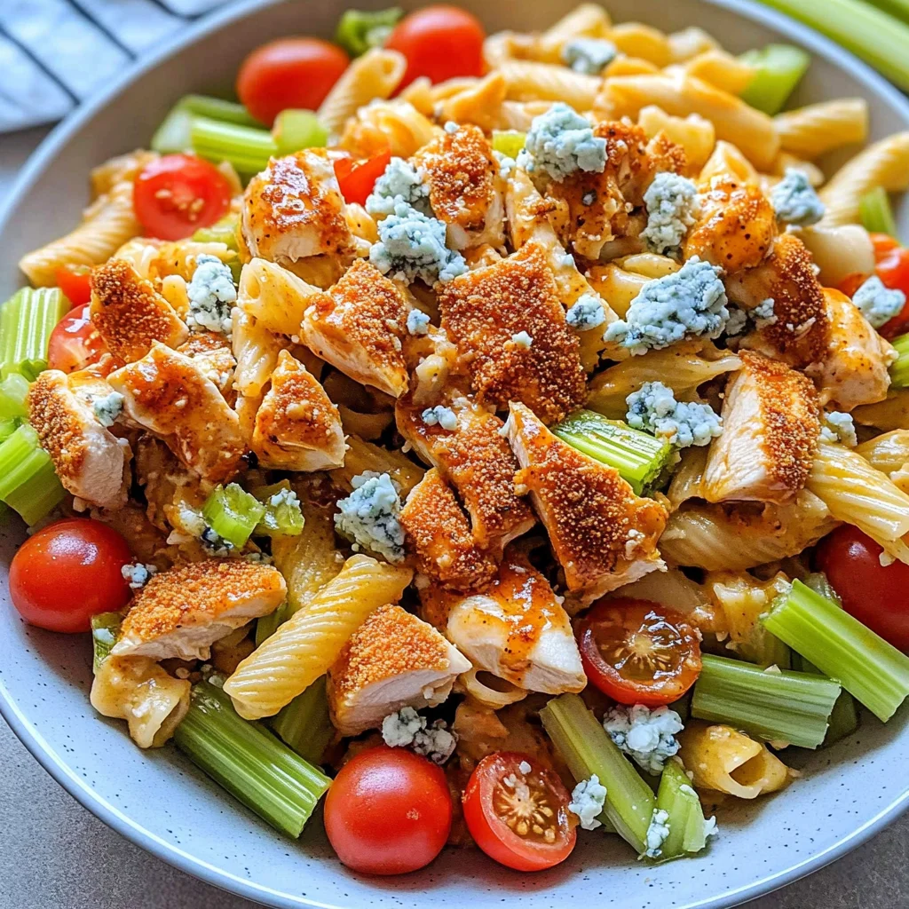 Buffalo Chicken Pasta Salad
