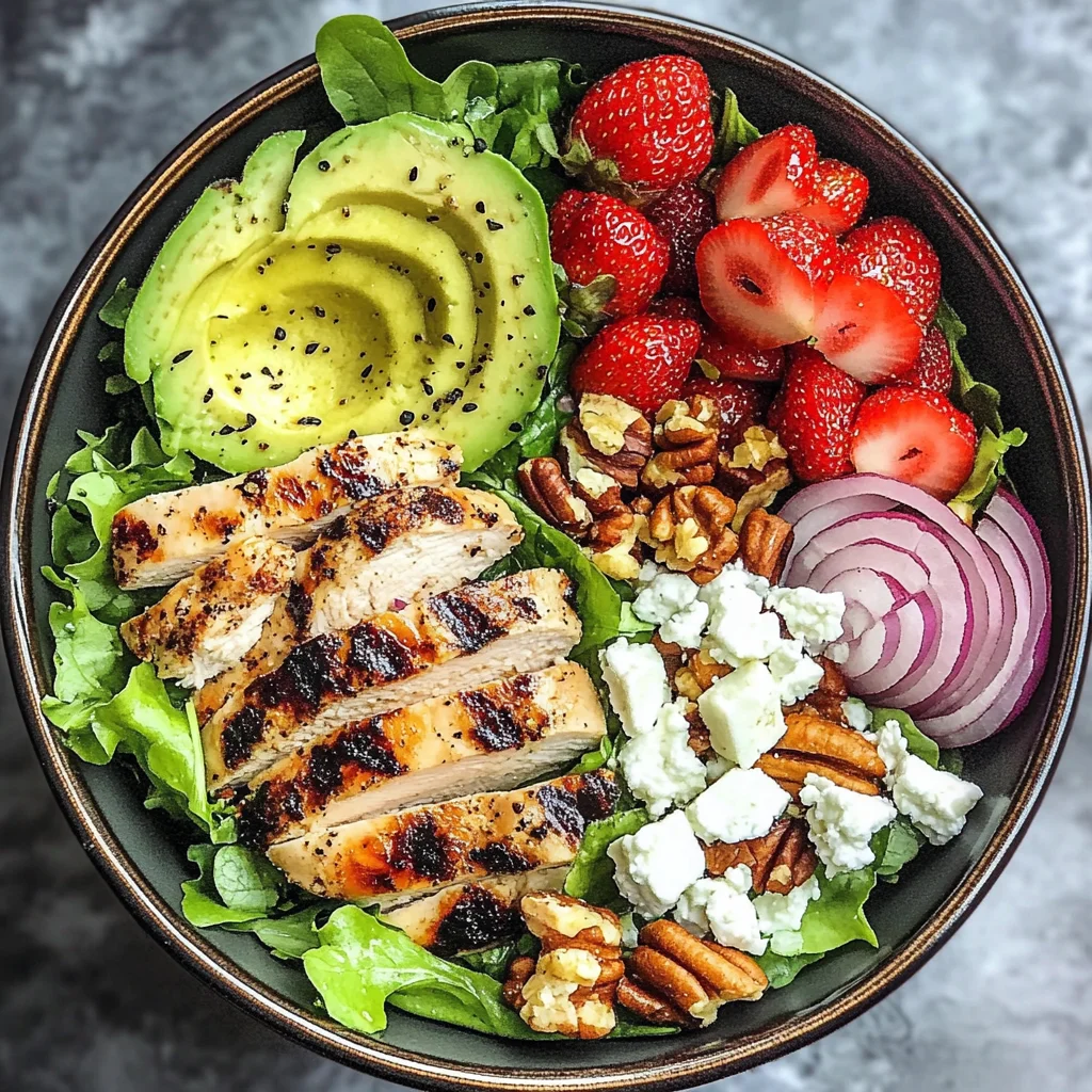 Chicken Strawberry Salad Bowls for Beautiful Clean Eats!