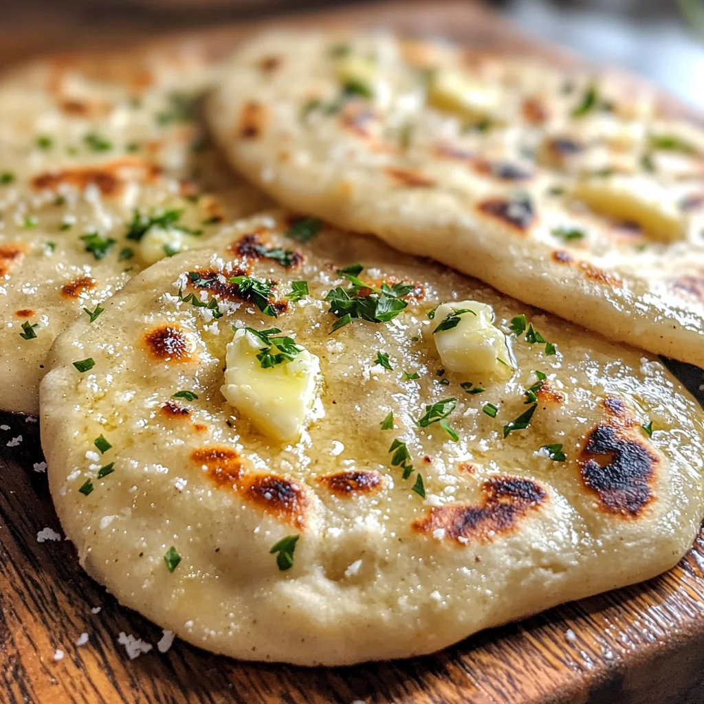 Cottage Cheese Garlic Naan (High Protein, No Yeast!)