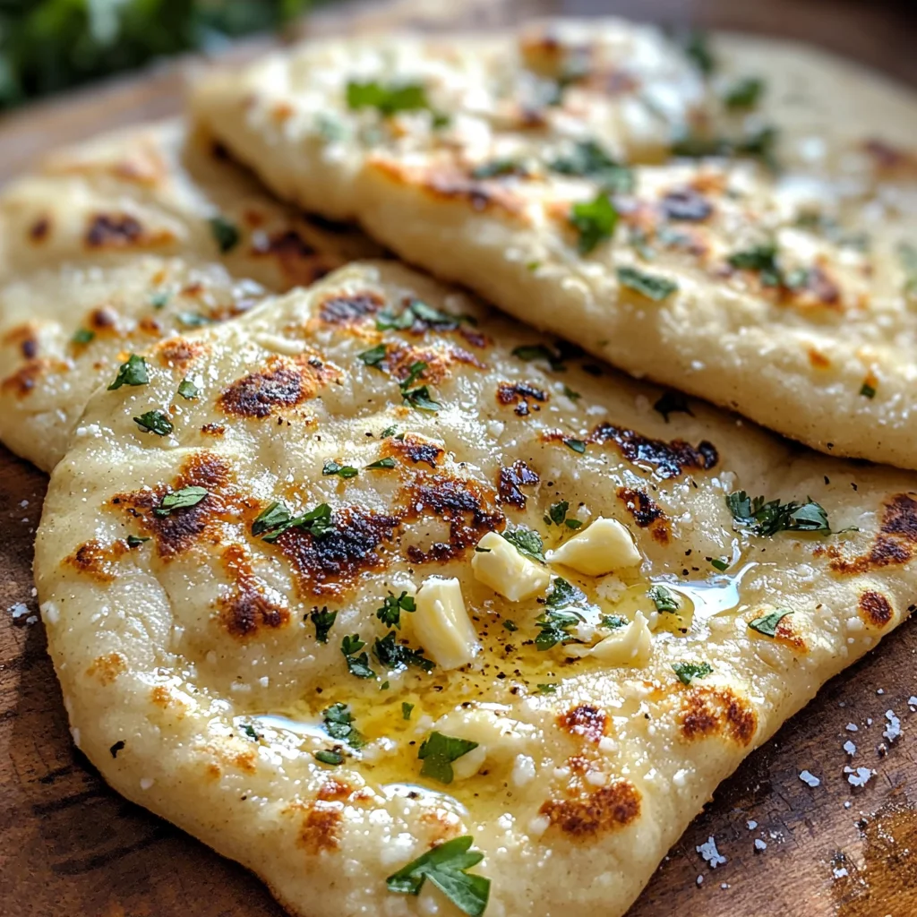 Cottage Cheese Garlic Naan (High Protein, No Yeast!) image 2