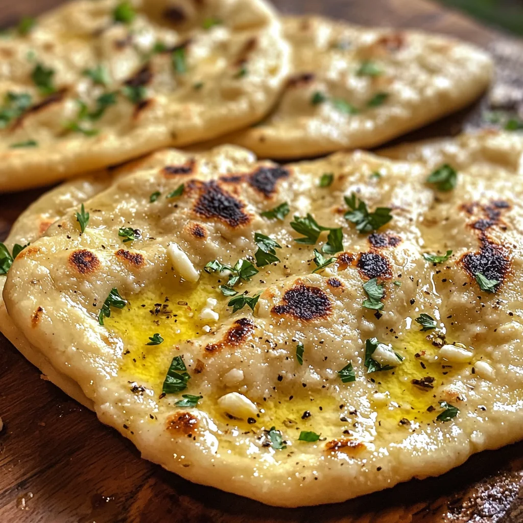 Cottage Cheese Garlic Naan (High Protein, No Yeast!) image 3