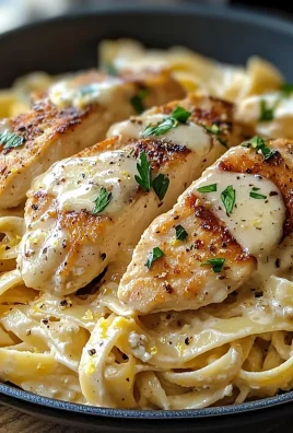 Creamy Lemon Garlic Chicken Pasta