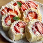 Creative & Cute Strawberry Shortcake Sushi Roll Dessert Recipe