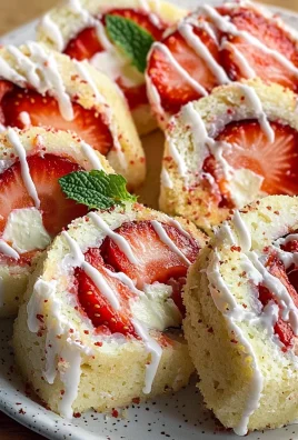 Creative & Cute Strawberry Shortcake Sushi Roll Dessert Recipe