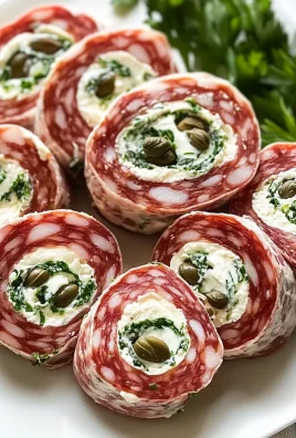 Delicious Cream Cheese Salami Roll Ups for a Quick Appetizer