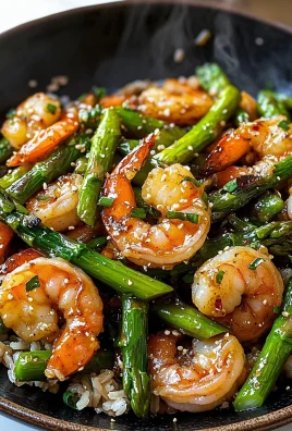 Delicious Easy, Healthy Shrimp and Asparagus Stir Fry Recipe