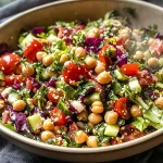 Delicious Pizza Night Salad Recipe with Chickpeas and Veggies