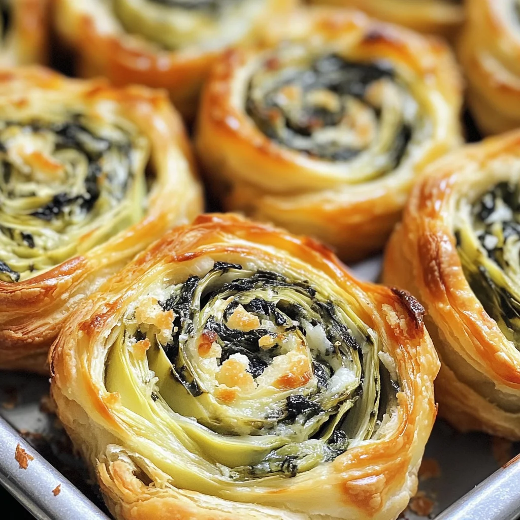 Delicious Spinach Artichoke Swirls: Easy Puff Pastry Recipe