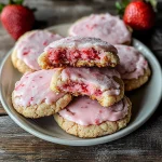 Double Strawberry Sugar Cookies
