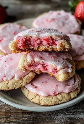 Double Strawberry Sugar Cookies