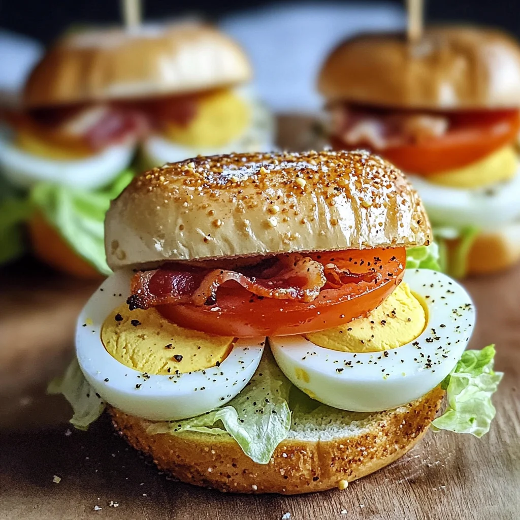 Easter BLT Egg Sliders