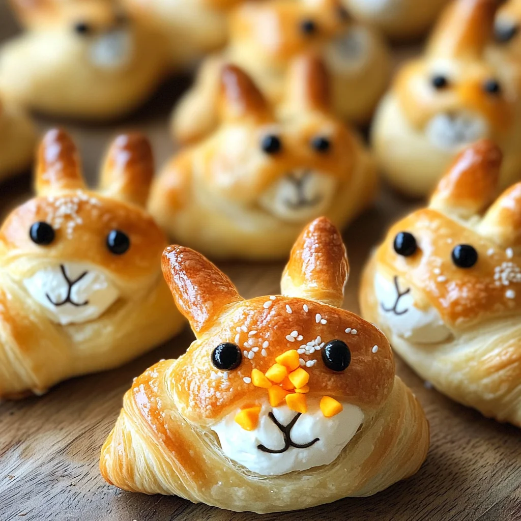 Easter Bunny Crescent Bites Appetizer