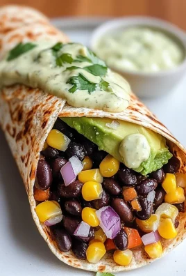 Easy Black Bean and Avocado Wrap
