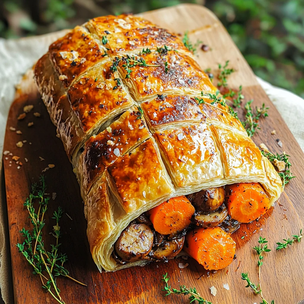 Easy Carrot Wellington With Pureed Mushroom Pâté