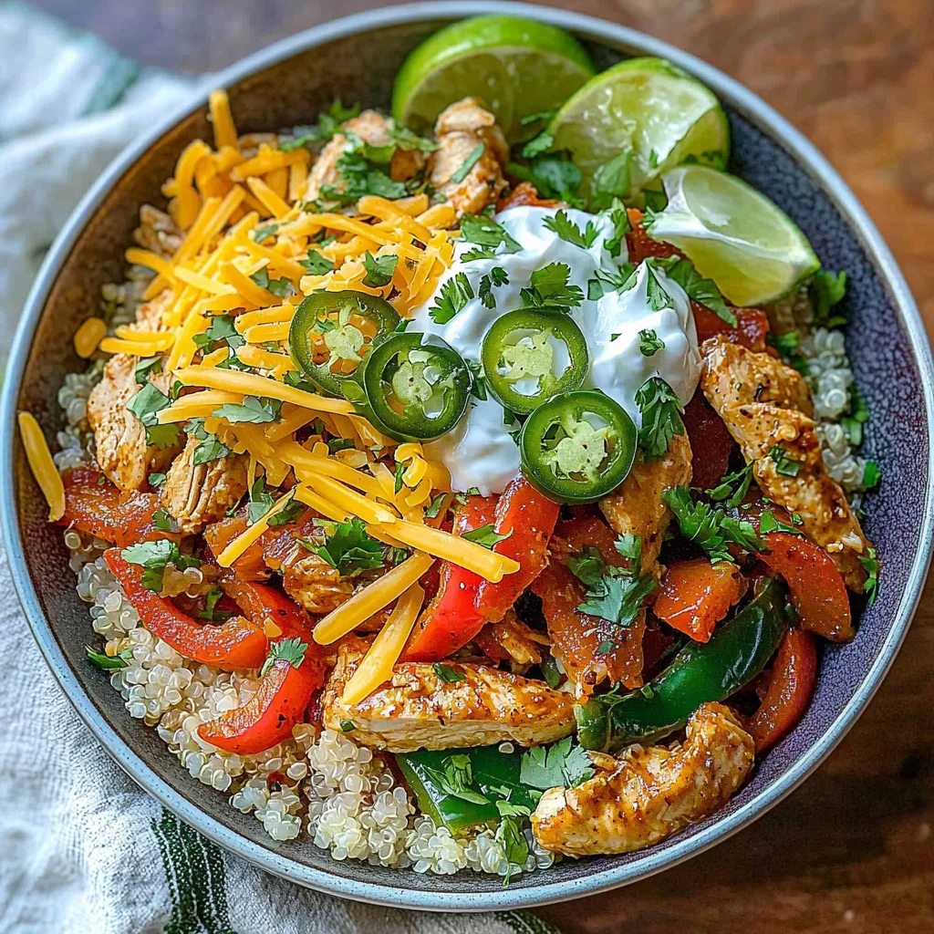 Easy Chicken Fajita Bowl Recipe