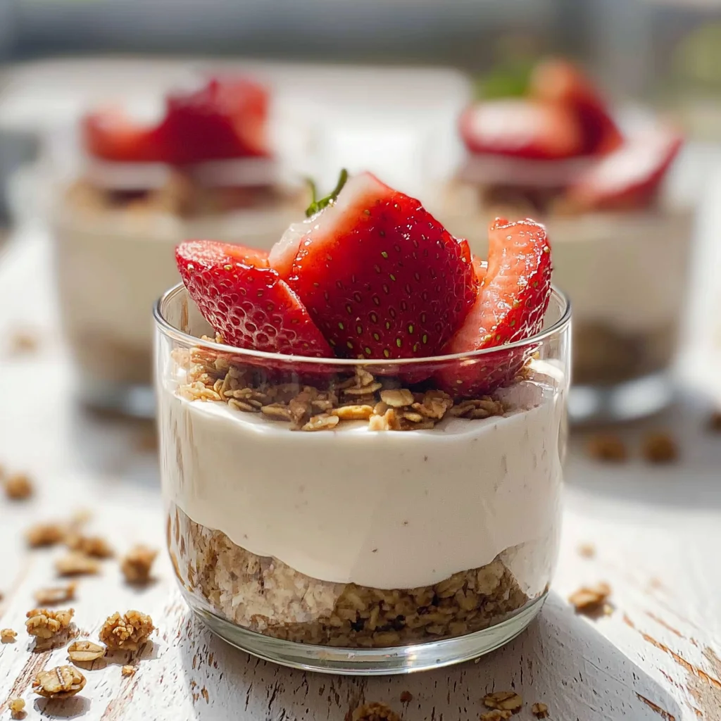 Easy High Protein No-Bake Cheesecake Cups