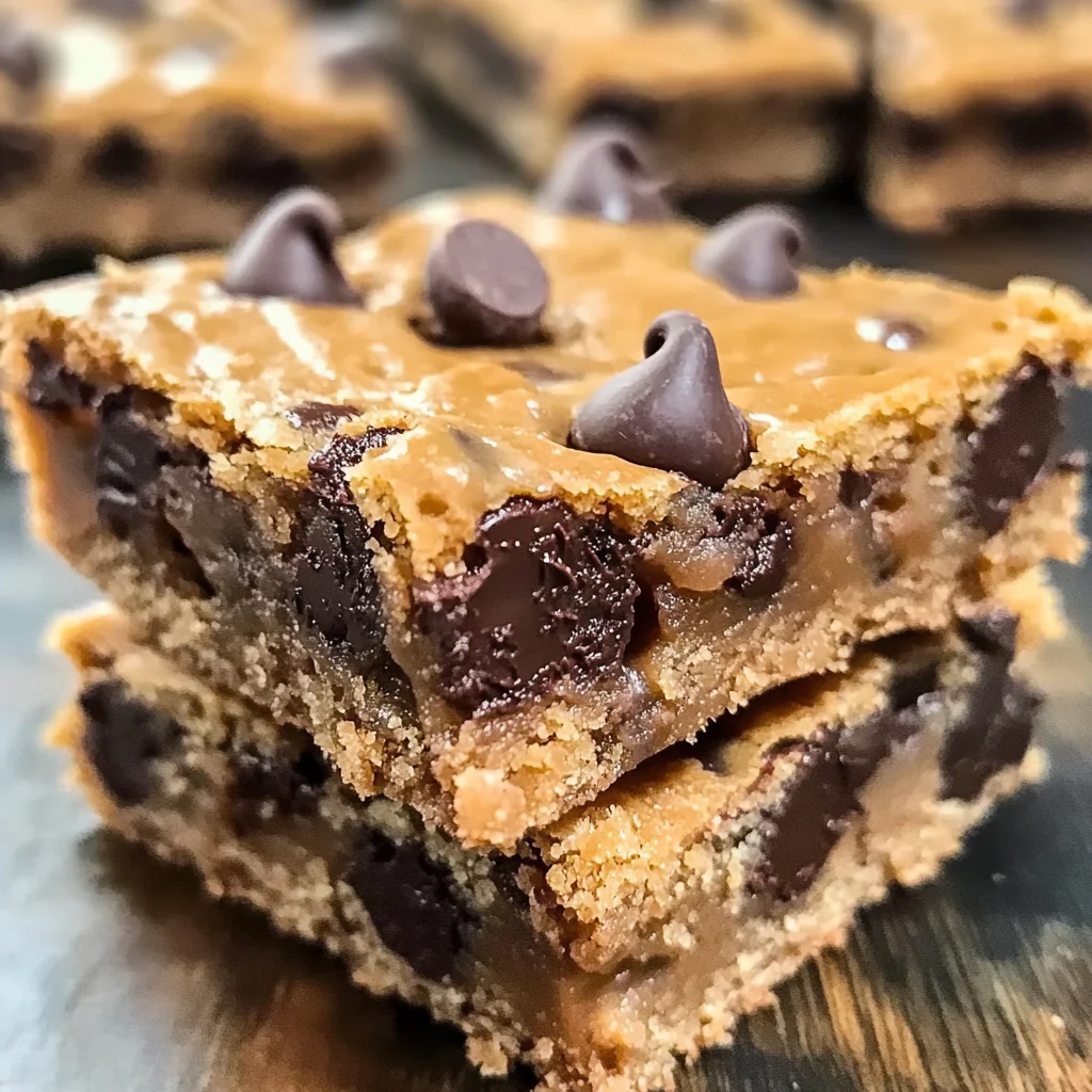 Easy Peanut Butter Chocolate Chip Bars Recipe