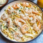Easy Shrimp Fettuccine Alfredo