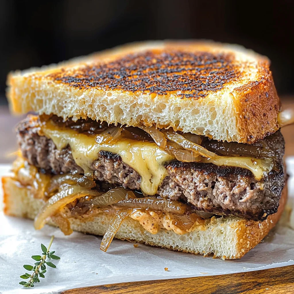 French Onion Patty Melt