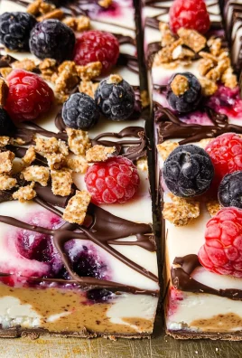 Frozen Cottage Cheese Bark (Easy & High Protein!)