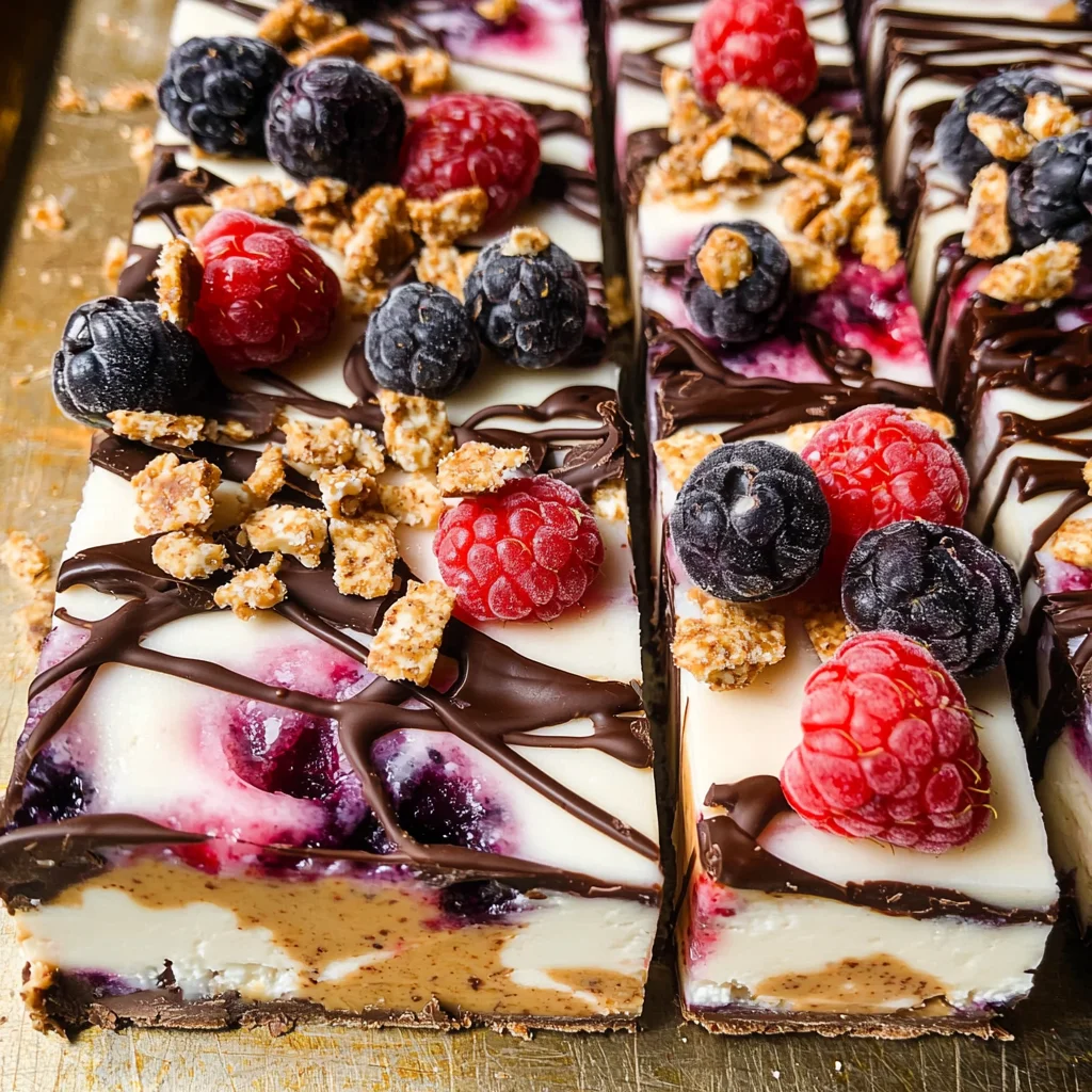 Frozen Cottage Cheese Bark (Easy & High Protein!)