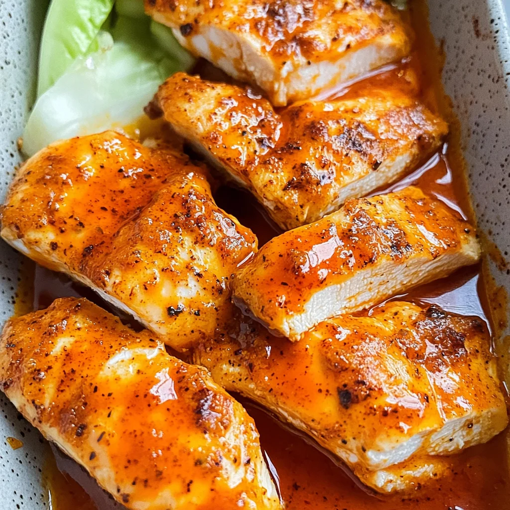 Healthy Buffalo Baked Chicken Breasts
