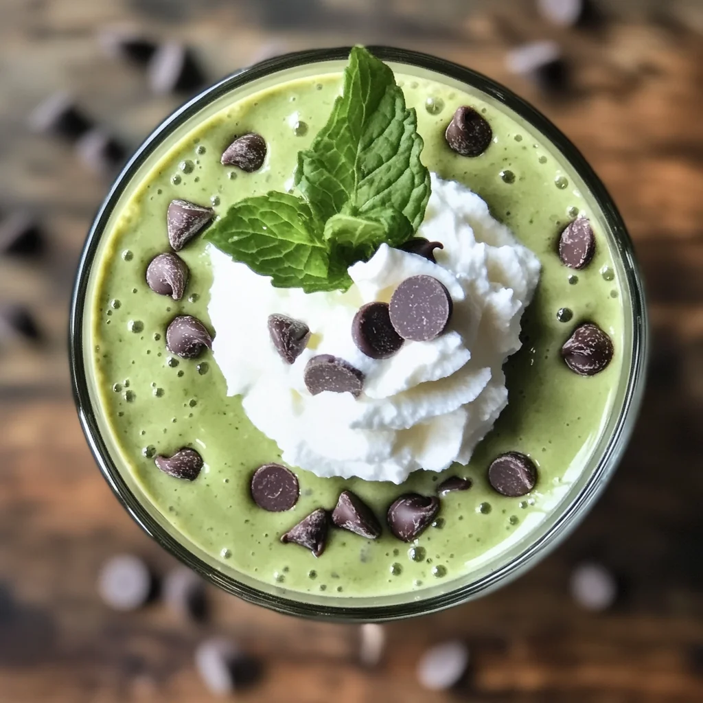 Healthy Mint Chocolate Chip Smoothie image 2