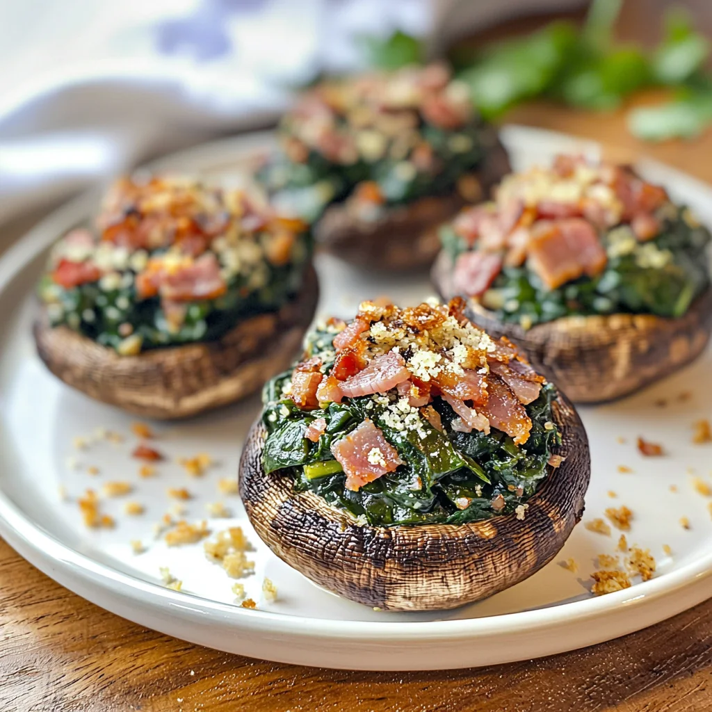 Keto Bacon Stuffed Mushrooms Recipe