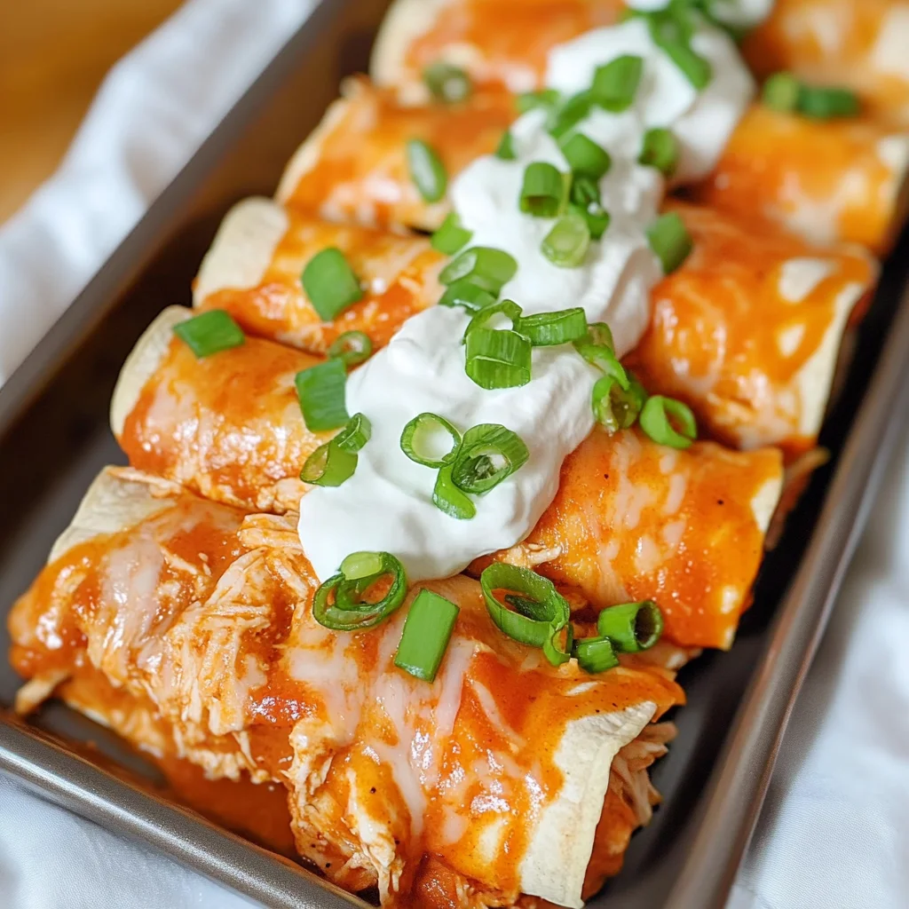 Keto Chicken Enchilada Roll Ups