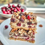 Keto Cranberry Pecan Magic Bars
