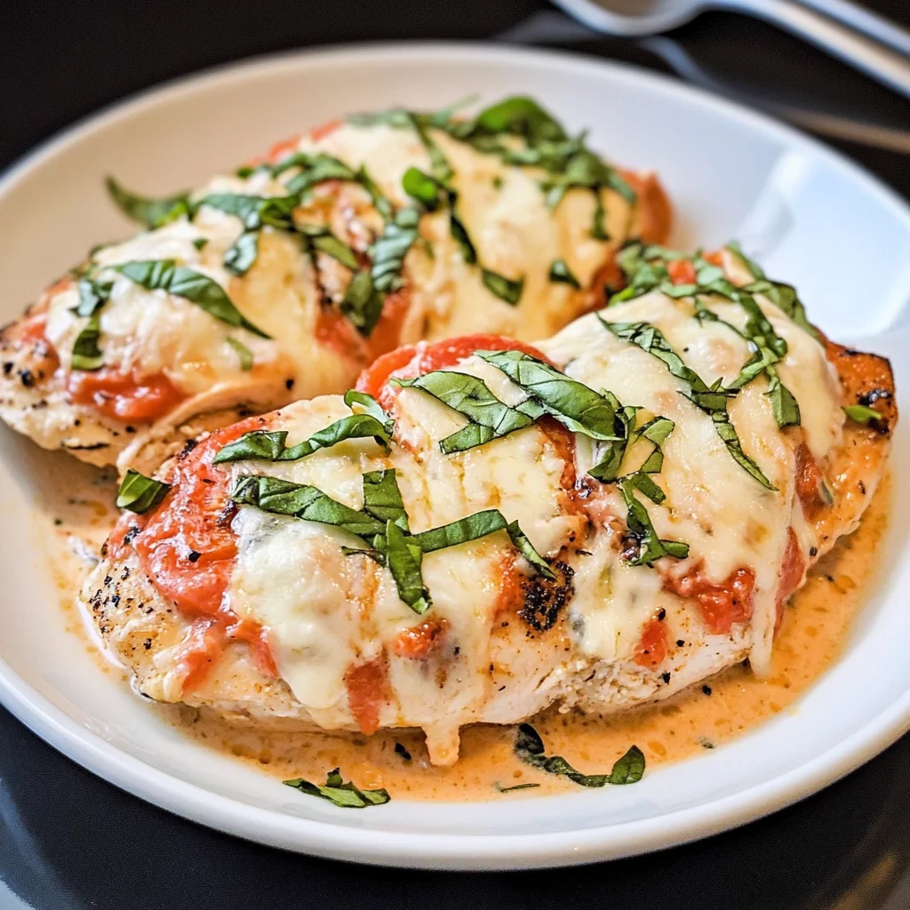 Keto Crockpot Tomato Alfredo Chicken