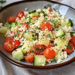 Keto Cucumber and Cauliflower Salad
