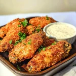 Keto Doritos Ranch Dipped Hot Wings