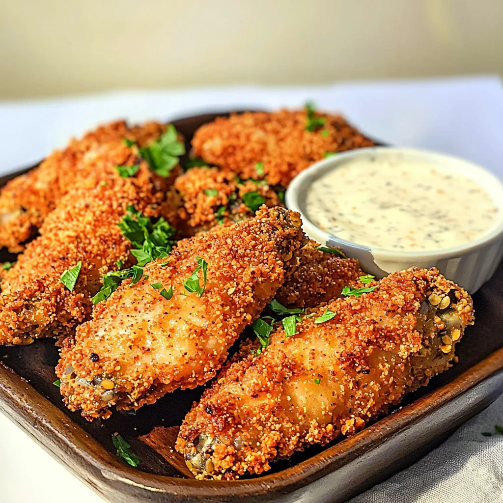 Keto Doritos Ranch Dipped Hot Wings