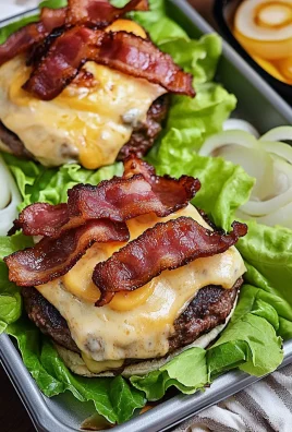 Keto Sheet Pan Bacon Cheeseburger