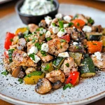 Keto Souvlaki Chicken Skillet