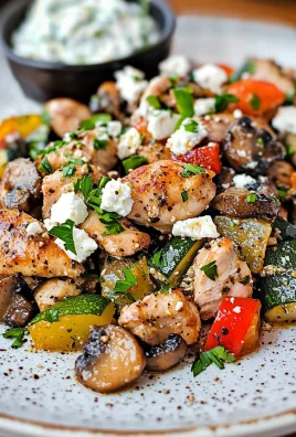 Keto Souvlaki Chicken Skillet